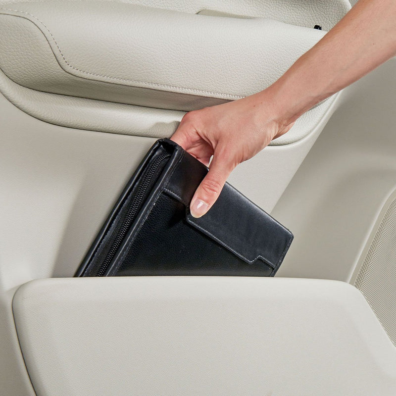  [AUSTRALIA] - High Road Leather-Look Glove Box and Console Organizer for Manual, Registration and Insurance Documents