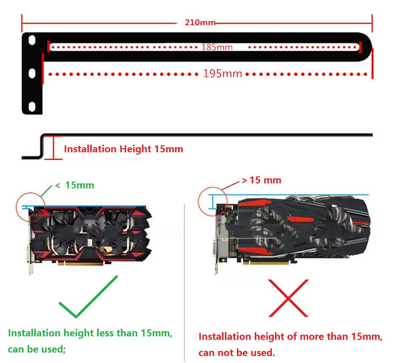  [AUSTRALIA] - NOYITO Graphics Cooling Bracket Side-Blown North & South Bridge Vertical Cooling Bracket for PC DIY
