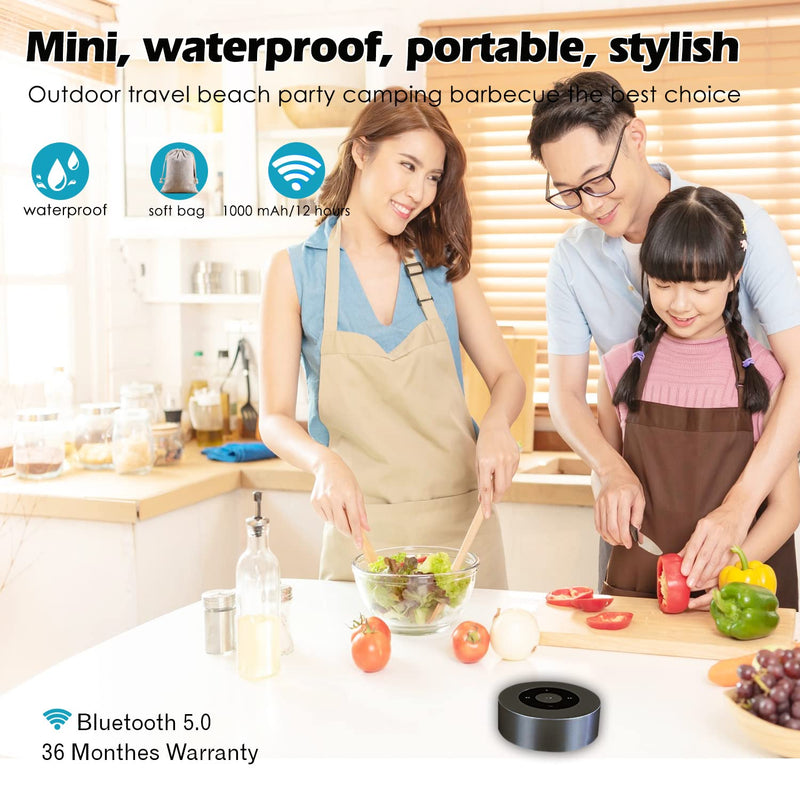  [AUSTRALIA] - LED Touch Bluetooth Speaker Portable Wireless Speakers with HD Sound / 12-Hour Playtime/Bluetooth 5.0 / Micro SD Support, for iPhone/ipad/Samsung/Tablet/Laptop/Echo dot (Gray) Gray