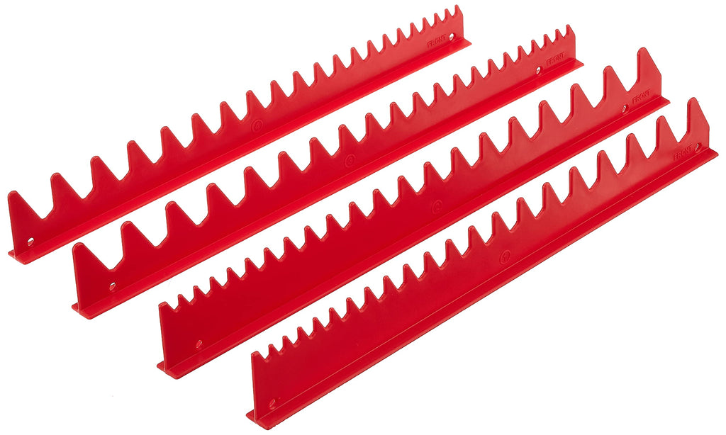  [AUSTRALIA] - Ernst Manufacturing 6014 Wrench Rail Set, 40 Tool, Red, 16.5" x 0.75" x 2" (L x W x H)