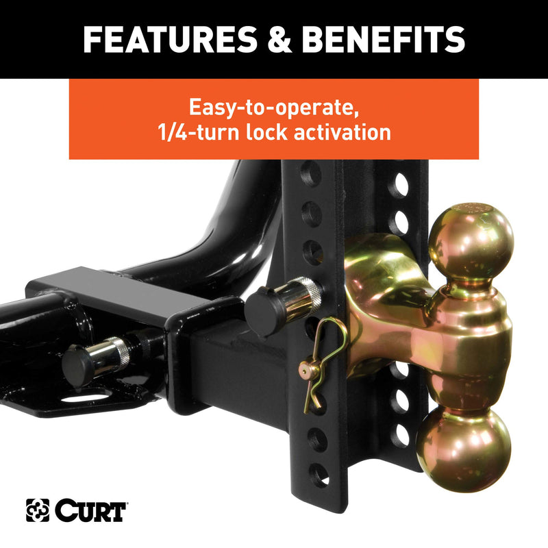  [AUSTRALIA] - CURT 23556 Lock Set for Adjustable Channel Mounts