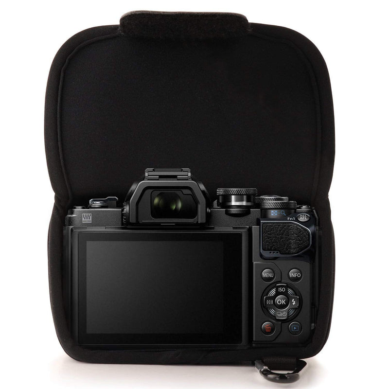  [AUSTRALIA] - MegaGear MG1355 Olympus OM-D E-M10 Mark III, E-M10 Mark II (14-42mm EZ Lens) Ultra Light Neoprene Camera Case - Black