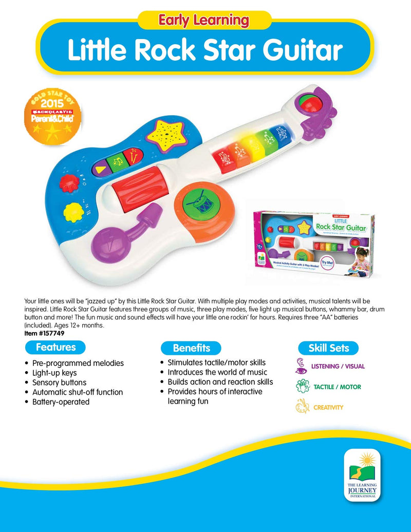 The Learning Journey Early Learning - Little Rock Star Guitar - Baby & Toddler Toys & Gifts for Boys & Girls Ages 12 months and Up - Award Winning Toy, Multi (157749) - LeoForward Australia