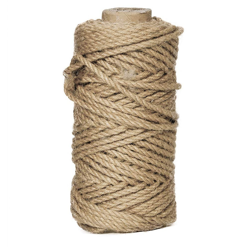  [AUSTRALIA] - OxoxO (5MM x 50M Natural Strong Jute Twine Rope for Arts Crafts DIY Decoration Tags Present Wrapping Gift Packaging Bundling and Gardening 5MM x 50M