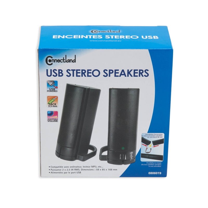  [AUSTRALIA] - PC USB Powered Monitor Speaker Sound Bar 3.5mm Audio Wired Soundbar Speaker Converts to Vertical Desktop Speaker CL-SPK20037