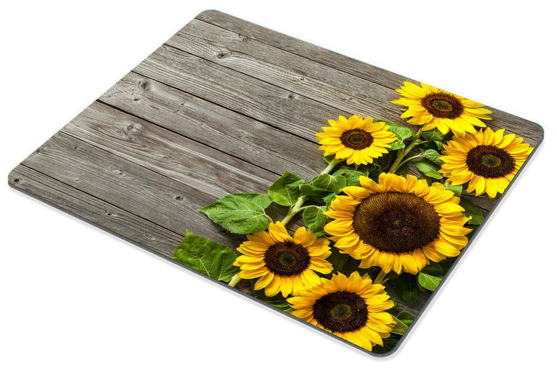 Smooffly Portable Mouse pad Custom,Plants Theme Sunflower on The Wooden Personality Desings Gaming Mouse Pad - LeoForward Australia