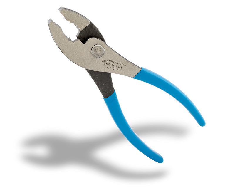  [AUSTRALIA] - Channellock 526 6-Inch Slip Joint Pliers | Utility Plier with Wire Cutter | Serrated Jaw Forged from High Carbon Steel for Maximum Grip on Materials | Specially Coated for Rust Prevention| Made in USA 6.5-Inch