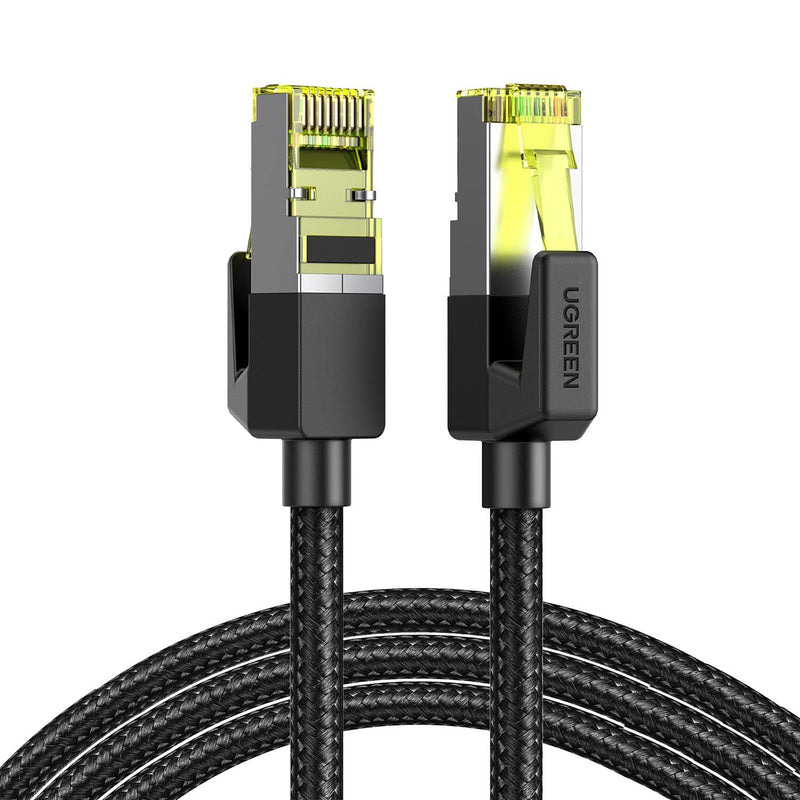  [AUSTRALIA] - UGREEN Cat 7 Ethernet Cable High Speed Braided Internet Cord Cat7 RJ45 Shielded Indoor Heavy Duty LAN Network Cables Compatible for Gaming PC PS5 PS4 PS3 Xbox Modem Router Smart TV 10FT