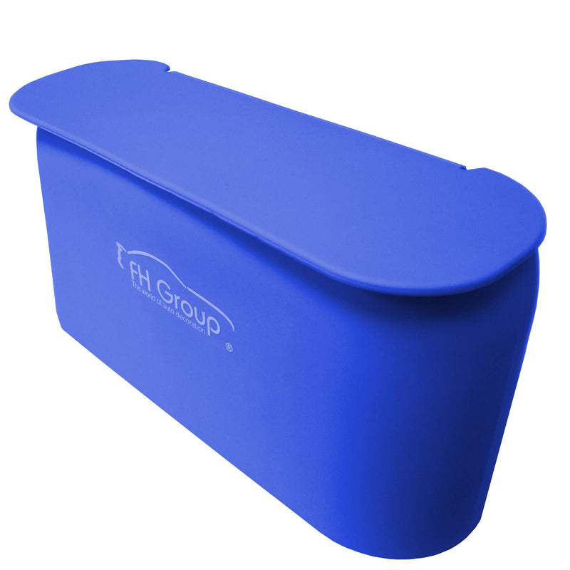 FH Group FH3023BLUE-AVC Blue FH3023BLUE Silicone Waterproof Durable Portable Small Waste Trash Garbage bin can for car - LeoForward Australia