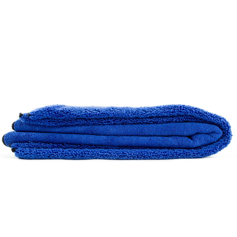  [AUSTRALIA] - Zwipes Auto 669 Large Premium Absorbent Microfiber Drying Towel, Pocketed Plush Lint-Free Cloth, Blue