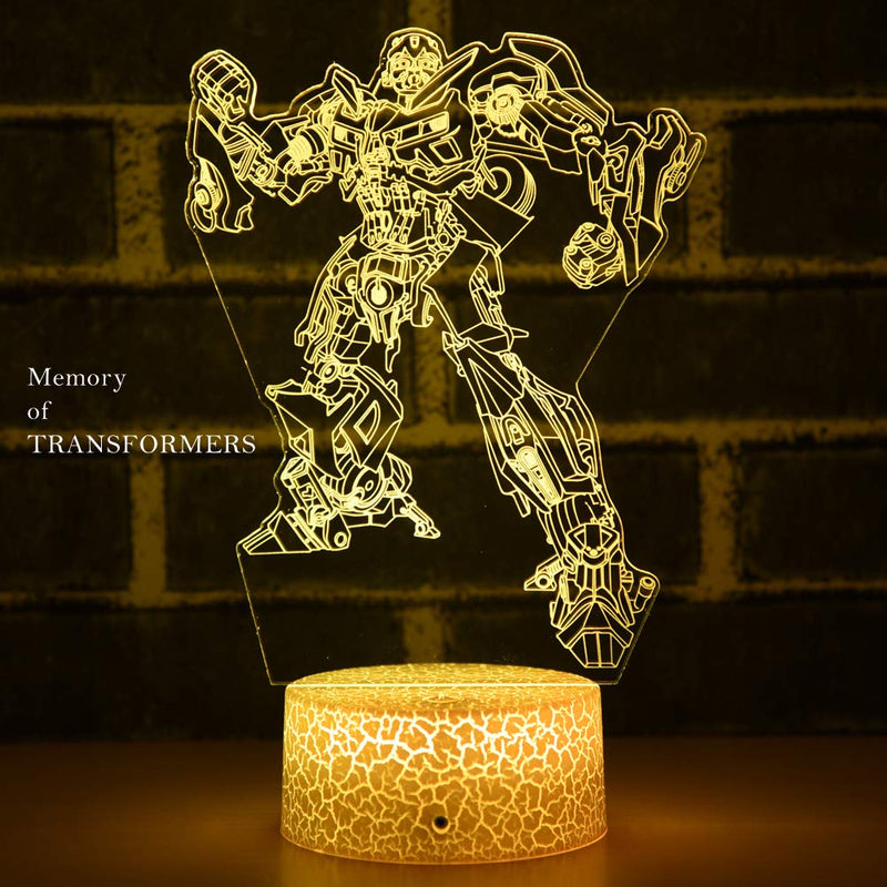  [AUSTRALIA] - Camaro Race car Night Light Transformers Bumblebee Lamp as Gifts for Kids or Décor Light for Kids Room (Bumblebee)