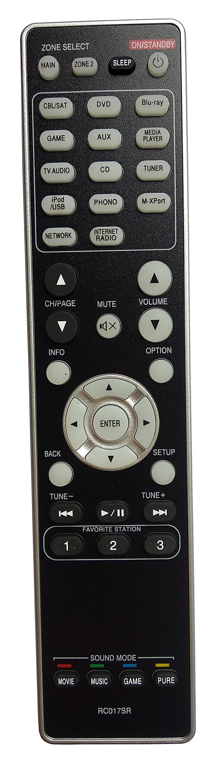  [AUSTRALIA] - Gorilla babo Universal Remote Compatible for MARANTZ RC017SR NR1603 SR5007 SR6007 Audio/Video Receiver Remote Control