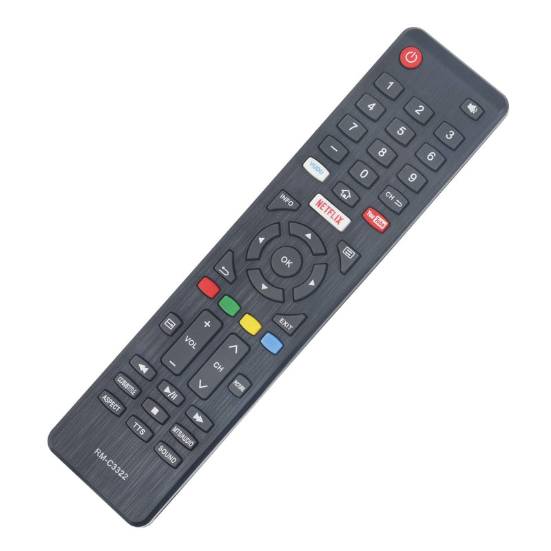 RM-C3322 Replace Remote Control - WINFLIKE RM-C3322 TV Remote Control Replacement fit for JVC RMC3322 Smart TV Remote Controller with Netflix Vudu YouTube - LeoForward Australia