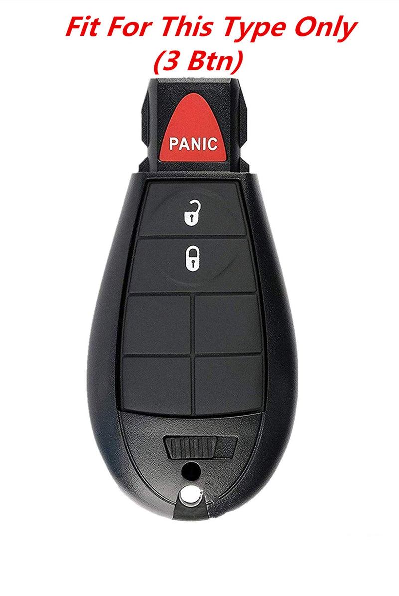  [AUSTRALIA] - KAWIHEN Keyless Entry Remote Key Fob Skin Replacement For Chrysler Town AND Country Dodge Durango Grand Caravan Journey Ram 1500 2500 3500 Jeep Grand Cherokee GQ4-53T M3N5WY783X IYZ-C01C 1