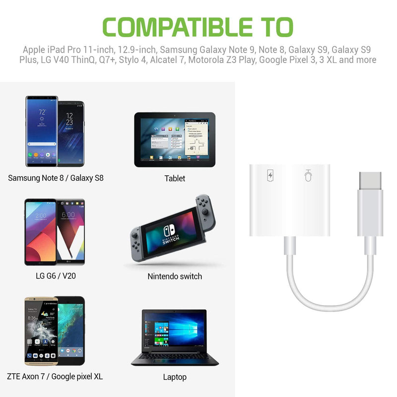  [AUSTRALIA] - Cellet 3.5mm Aux Audio Adapter Type C USB Enhanced Quality Sound Compatible to iPad Pro 11-inch/12.9-inch Samsung Galaxy S20 Ultra 5G S10 S9 Note 10+ 10 9 Google Pixel 4XL 4 3 3XL MacBook Pro Air