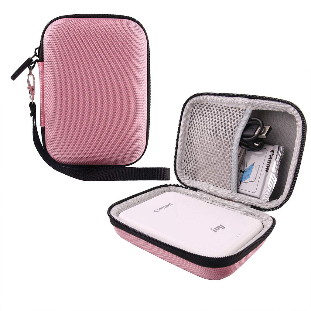  [AUSTRALIA] - Hard EVA Travel Case for Canon Ivy Mobile Mini Photo Printer by WERJIA (Pink) Pink