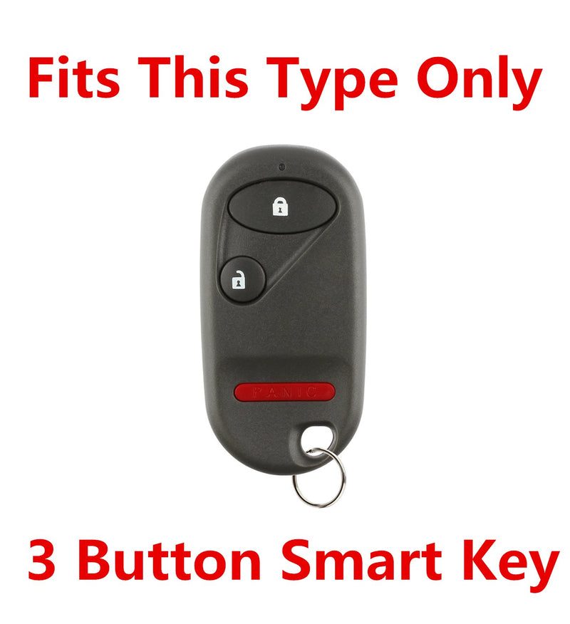  [AUSTRALIA] - RPKEY Silicone Keyless Entry Remote Control Key Fob Cover Case Protector for Honda Accord Element Civic Pilot 72147-S5A-A01 NHVWB1U523 NHVWB1U521 A269ZUA106 72147-S04-A01(Gray)