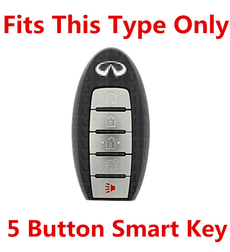 [AUSTRALIA] - Rpkey Silicone Keyless Entry Remote Control Key Fob Cover Case protector For Infiniti g35 qx56 fx35 q50 g37 m35 qx60 i35 qx80 q60 qx30 for 5 buttons（gules）S180144014