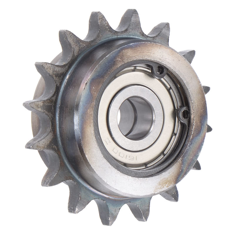  [AUSTRALIA] - uxcell #35 Chain Idler Sprocket, 10mm Bore 3/8" Pitch 16 Tooth Tensioner, Black Oxide Finish C45 Carbon Steel with Insert Double Bearing for ISO 06B Chains