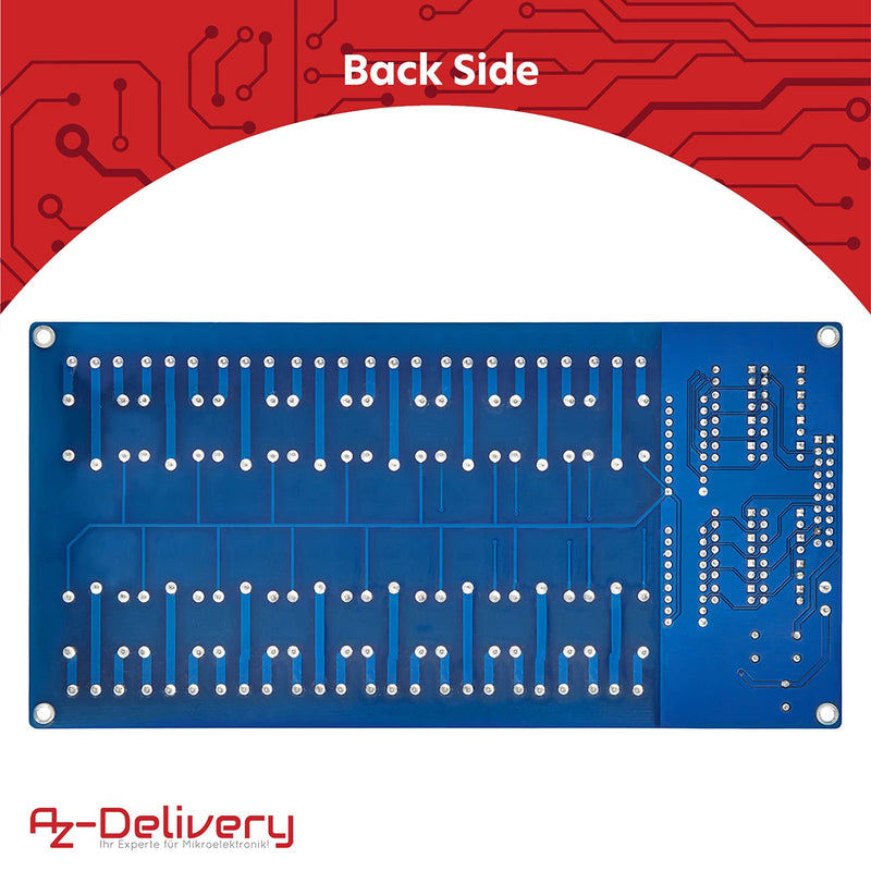  [AUSTRALIA] - AZDelivery 16 relay module 12V with optocoupler low-level trigger compatible with Arduino including e-book! 1