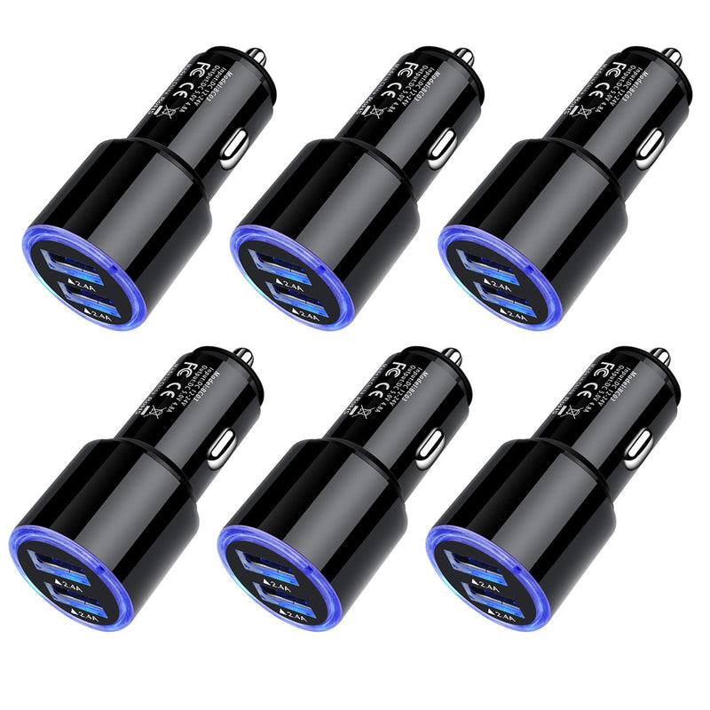  [AUSTRALIA] - Car Charger Fast Charge,3Pack 4.8A Rapid Car Phone Charger Cigarette Lighter USB Charger for iPhone 14 13 12 11 Pro Max 10 SE XR XS X 8 7 6 6s,Samsung Galaxy S22 S21 S20 A13 A32 S10 S9 S8 S7,Android 3