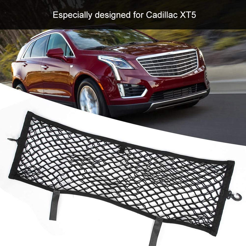  [AUSTRALIA] - Aramox Car Rear Trunk Cargo Net, Trunk Elastic String Cargo Luggage Storage Double Layer Design Net Mesh for Cadillac XT5