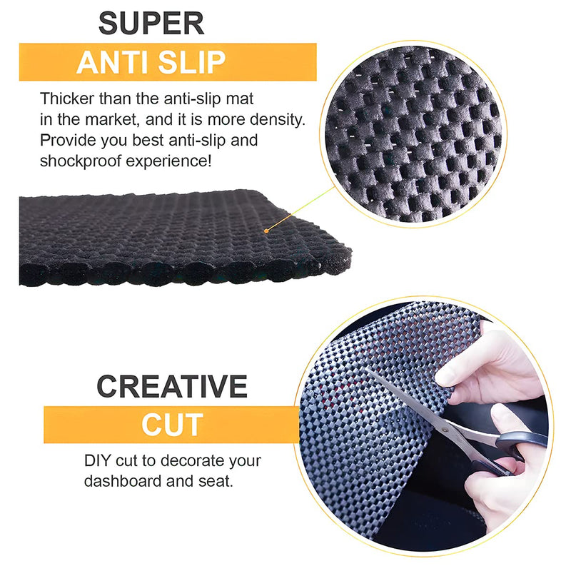  [AUSTRALIA] - AICEL Car Dashboard Non-Slip Pad, 5 Pack Fixate Sticky Gripping Mats, Multi-Functional Anti-Slide Traceless Mounting Foam Gadgets Mat for Cellphone Sunglasses Coins Keys, Universal Car Accessories