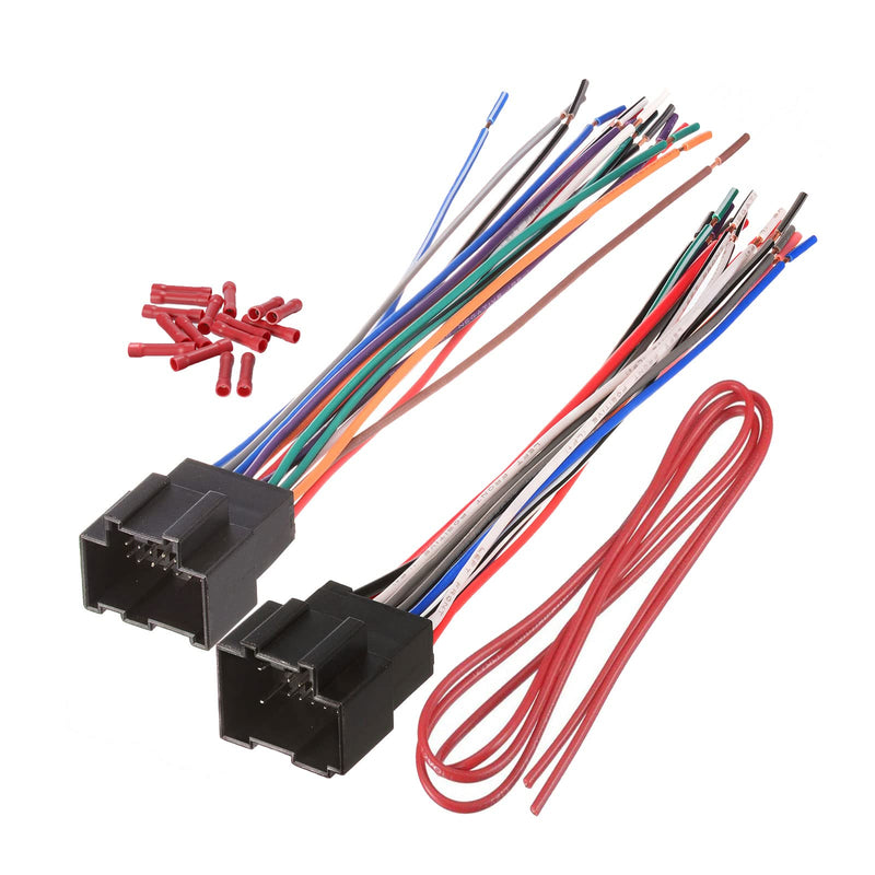  [AUSTRALIA] - Bingfu Car Radio Wiring Harness for Select 05-15 Chevrolet Chevy / 07-14 GMC/Enclave Lucerne H2 Santa G3 Torrent Matrix Outlook VUE Vehicles Aftermarket Stereo Installation Wire Harness Adapter XC63 XC63(for select 05-15 Chevrolet/07-14 GMC etc)