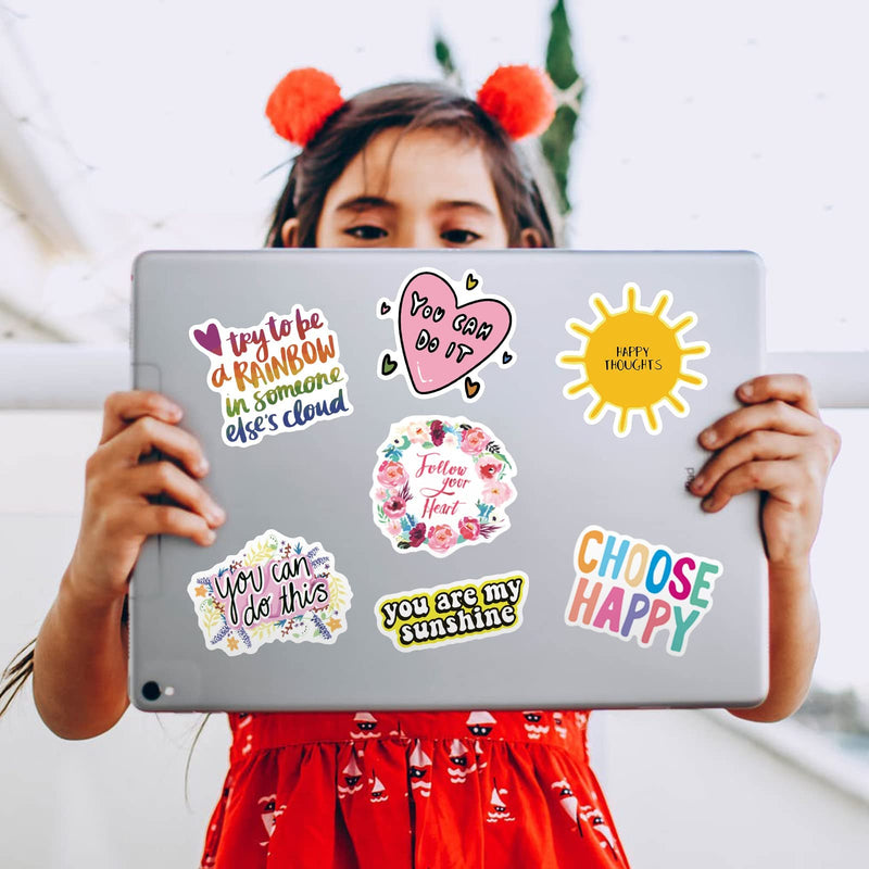  [AUSTRALIA] - 300pcs Inspirational Scrapbook Stickers for Teens, Students, Adults, Motivational Class Stickers for Laptop, Water Bottles, Planner, Waterproof Quote Stickers for Journal, Teachers