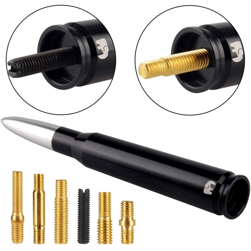  [AUSTRALIA] - ONE250 Bullet Style Antenna, Compatible with Nissan - Titan (2004-2023), Rogue (2008-2021), Frontier (1998-2021), Murano (2002-2014), Navara (2013-2023), Pathfinder (2013-2019) & More (Silver) Silver