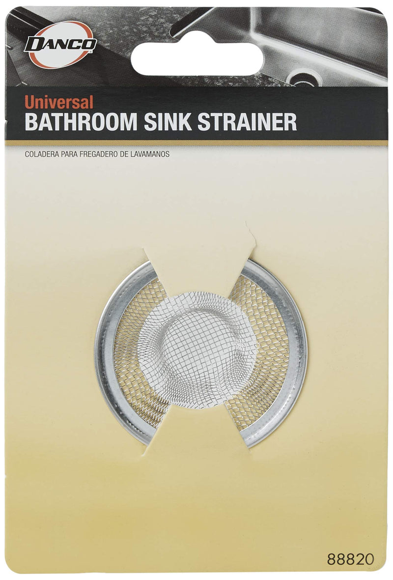  [AUSTRALIA] - Danco Bathroom 88820 2-3/4-Inch Tub Mesh Strainer, Stainless Steel, 2-1/2-Inch Lavatory Bathroom Sink Strainer