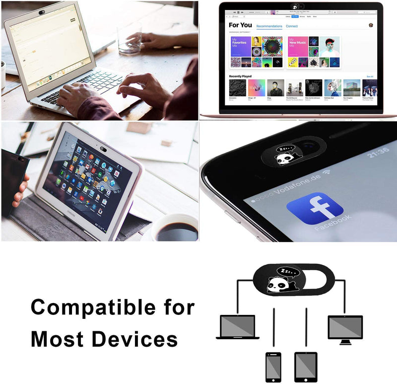  [AUSTRALIA] - Webcam Cover Slide,Web Camera Cover 0.7mm Thin Adhesive for Laptop MacBook Pro iMac Air Computer Smartphones Tablets,Protect Your Privacy and Security (T1)