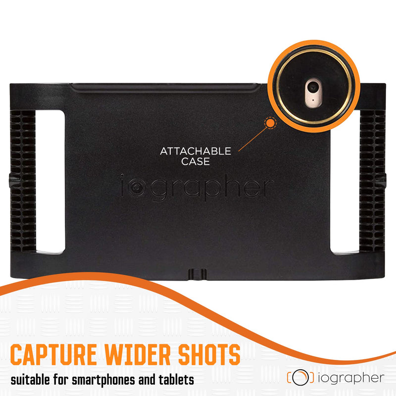  [AUSTRALIA] - iOgrapher 37mm Wide Angle Lens for iPhone and Smartphones - Clip On Macro Lens and Wide Phone Lens - Macro Lens for iPhone and Other Smartphones - Camera Lens for Phone - Comes with Leather Case Bag