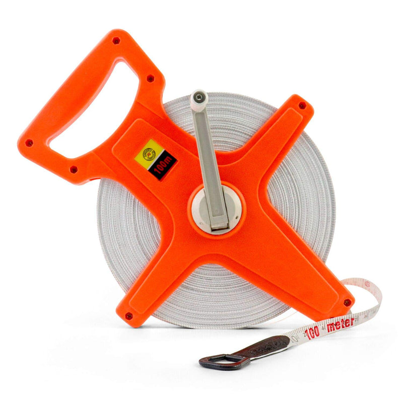  [AUSTRALIA] - QWORK tape measure fiberglass, roll measuring tape, 100M / 330 FT, double-sided 1 piece