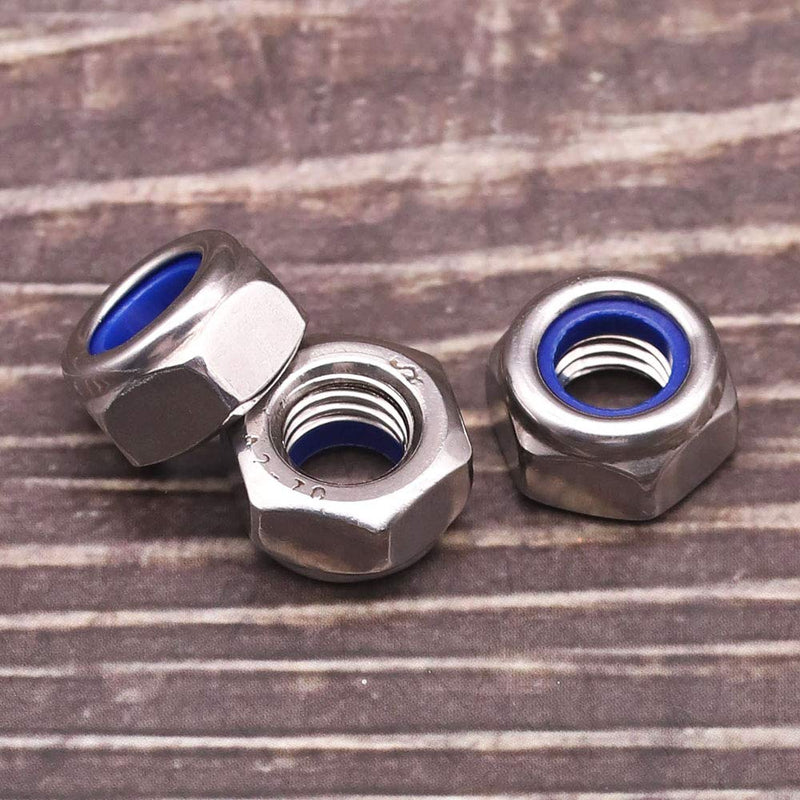  [AUSTRALIA] - M8 x 1.25mm Nylon Insert Hex Lock Nuts 304 Stainless Steel 18-8 Locknut, Bright Finish, Pack of 20 M8 x 1.25mm (20 PCS)