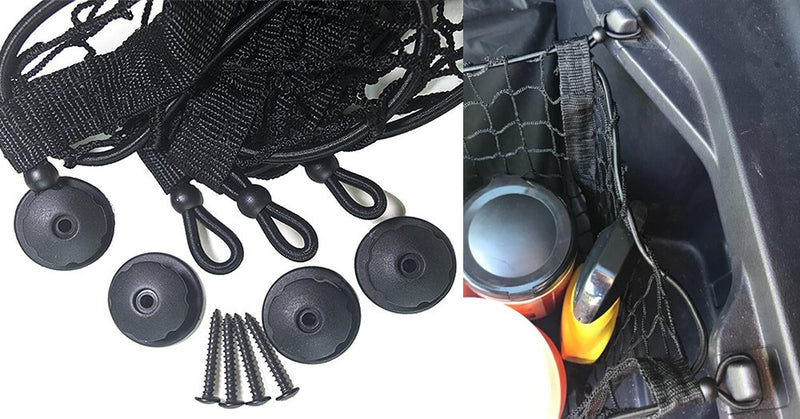  [AUSTRALIA] - Three Pocket Envelope Cargo Net Fit for Jeep Compass Grand Cherokee 2015 2016 2017 2018 2019 Cargo Organizer Storage Net