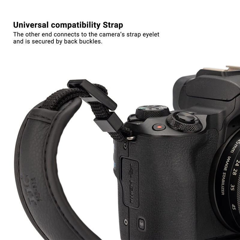  [AUSTRALIA] - JJC Camera Hand Grip Strap for Canon EOS R10 R7 R5 R6 R RP M6 M50 Mark II 90D 80D 77D 70D Rebel T7 T8i T7i T6i T6 T100 SL3 4000D PowerShot SX540 HS SX420 G3X Panasonic Lumix DMC-GX85 G85 GH4 G100 FZ80