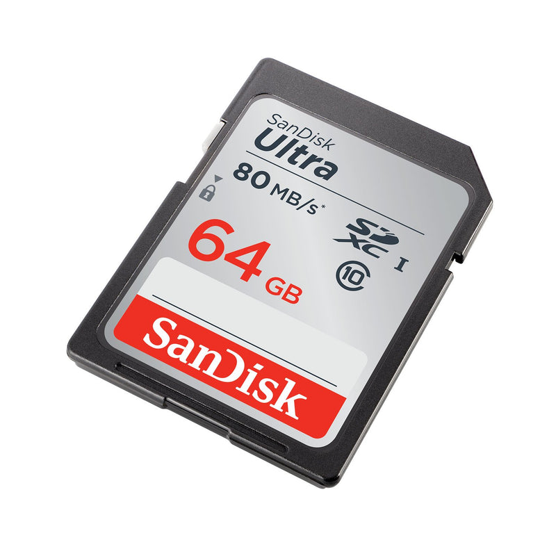 SanDisk Ultra 64GB Class 10 SDXC UHS-I Memory Card up to 80MB/s (SDSDUNC-064G-GN6IN) - LeoForward Australia