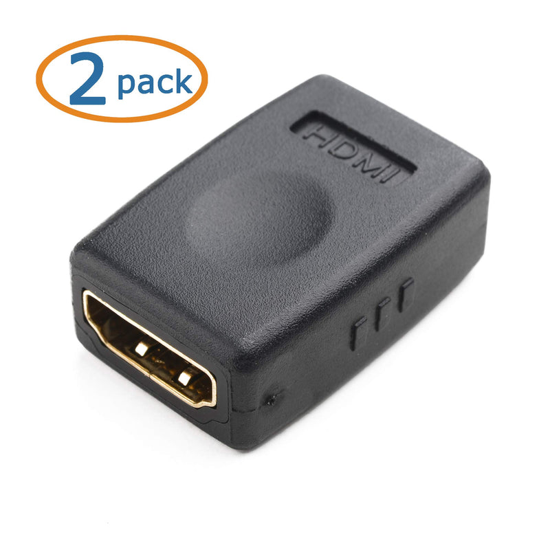  [AUSTRALIA] - Cable Matters 2-Pack HDMI to HDMI Female to Female Adapter (HDMI Coupler) with 4K and HDR Support