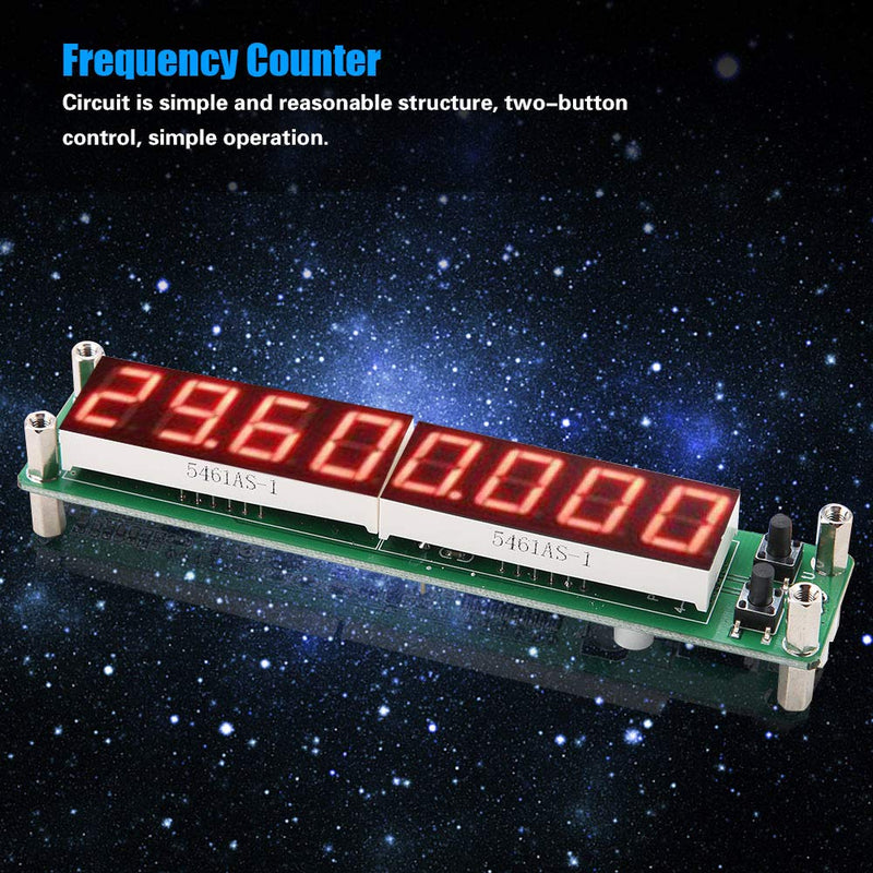  [AUSTRALIA] - PLJ-8LED-H RF 0.1~1000 MHz test module frequency counter, digital signal frequency counter cymometer (red) font with red backlight