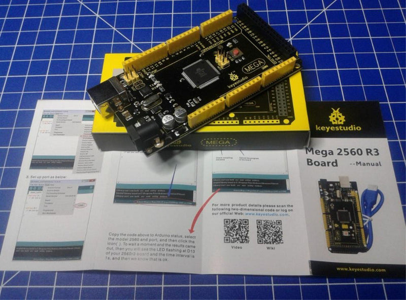  [AUSTRALIA] - KEYESTUDIO Mega 2560 R3 Board for Arduino Projects with USB Cable