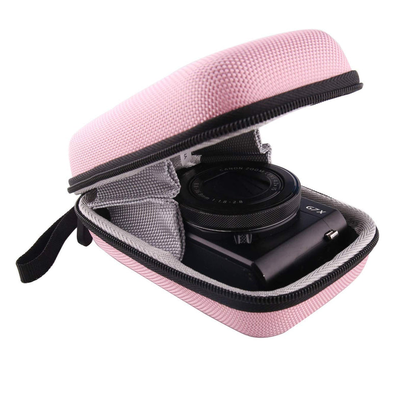  [AUSTRALIA] - WERJIA Hard Carrying Case Compatible with Canon PowerShot SX720 SX620 SX730 SX740 G7X Digital Camera (Pink) Pink