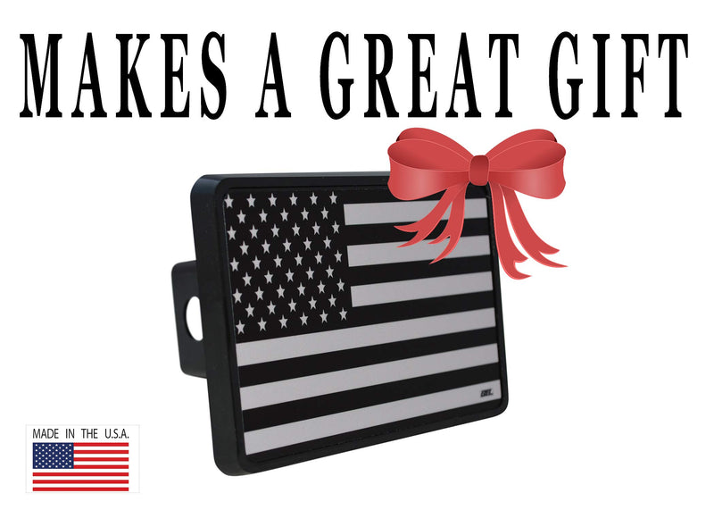  [AUSTRALIA] - Rogue River Tactical USA American Flag Trailer Hitch Cover Plug US Patriotic Subdued Military Veteran Flag