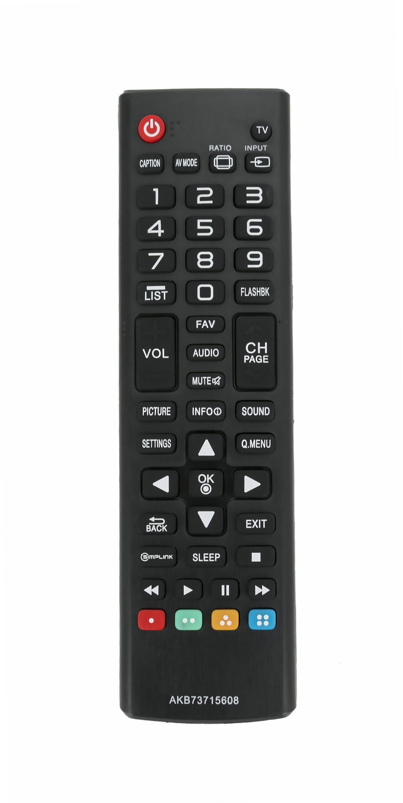 New AKB73715608 Replace Remote Control fit for LG LCD TV Plasma HDTV 32LH500B 32LN520B 32LN5300 32LN530B 32LN530B-UA 32LN530BUA - LeoForward Australia