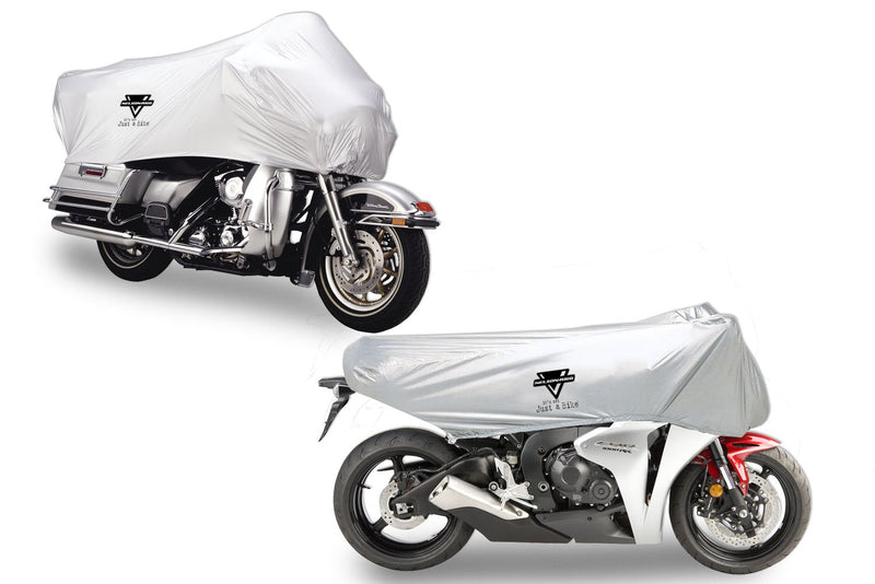  [AUSTRALIA] - Nelson-Rigg UV-2000 Motorcycle Half Cover, All-Weather, 100% Waterproof, Taped Seams, UV, Free Stuff Sack, X-Large Fits most Touring motorcycles Harley Davidson Ultra or Honda Goldwing Silver