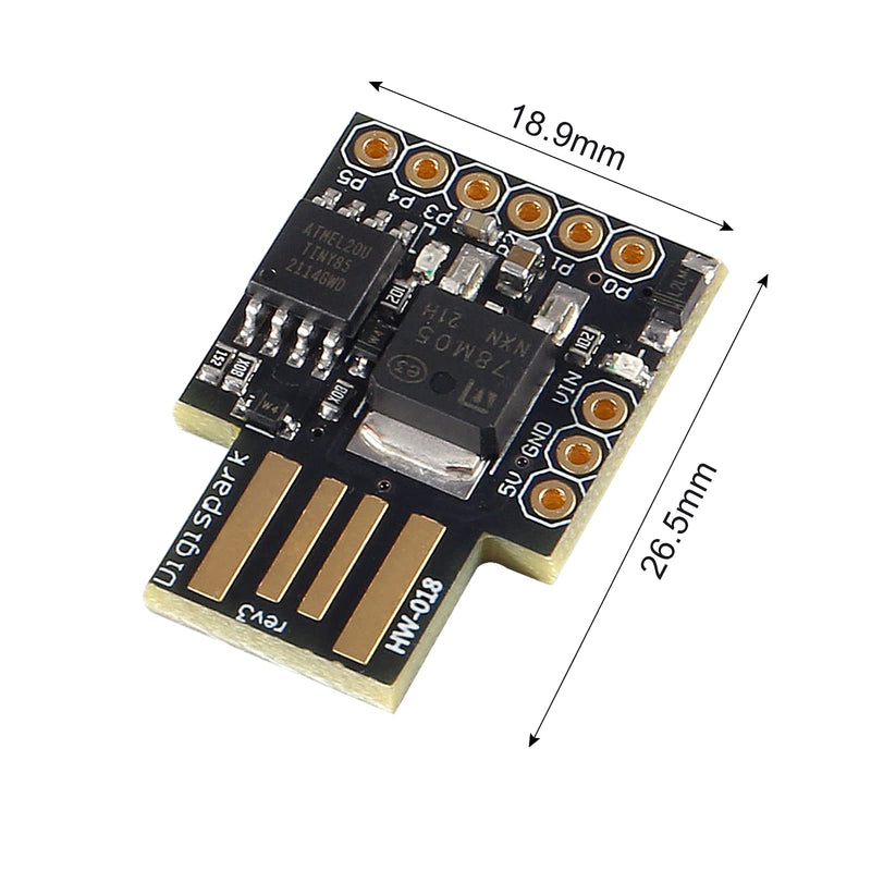 [AUSTRALIA] - AOICRIE 5pcs ATTINY85 Module General Micro USB Development Board for Arduino (5pcs USB ATTINY85) 5pcs USB ATTINY85