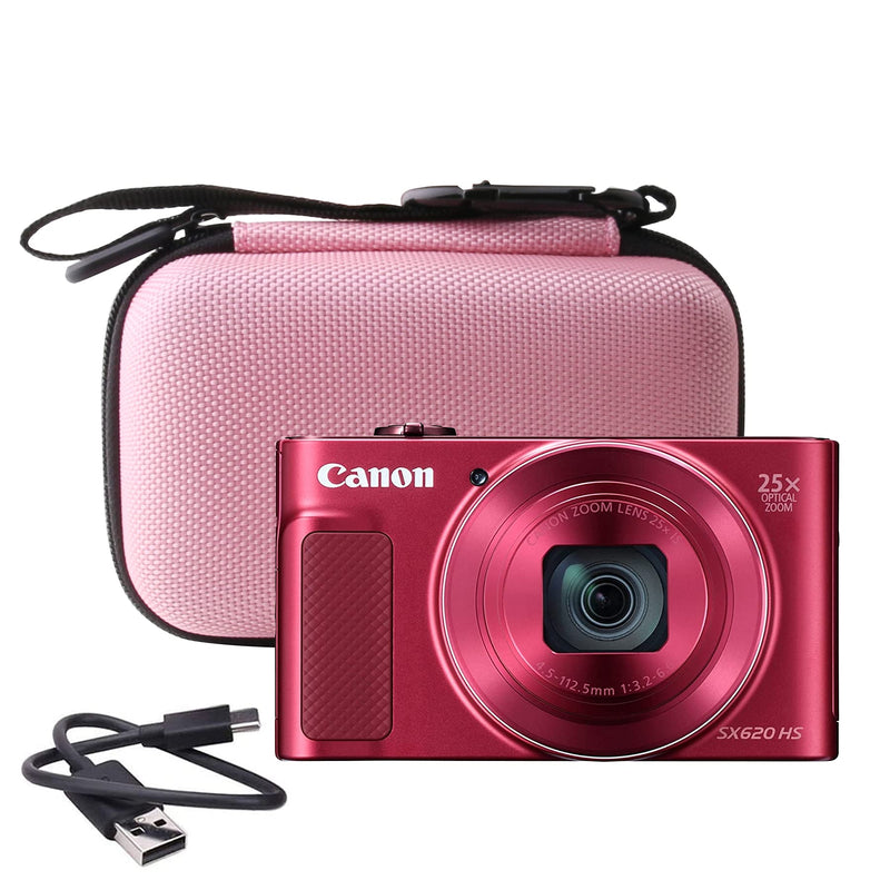  [AUSTRALIA] - WERJIA Hard Carrying Case Compatible with Canon PowerShot SX720 SX620 SX730 SX740 G7X Digital Camera (Storage case, Pink) Storage case, Pink