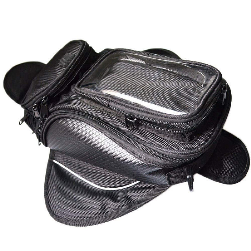  [AUSTRALIA] - Motorcycle Gas Oil Fuel Tank Saddle Bag Magnetic Tank Bag Waterproof Shoulder Bag for Honda Suzuki Kawasaki