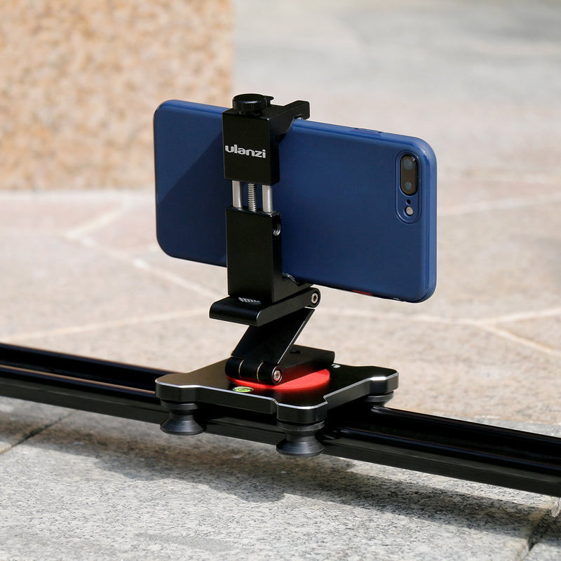  [AUSTRALIA] - Ulanzi ST-02S Aluminum Phone Tripod Mount w Cold Shoe Mount, Support Vertical and Horizontal, Universal Metal Adjustable Clamp for iPhone 12 11 Pro Xs X Max 8 7 Plus Samsung Android Smartphones Black