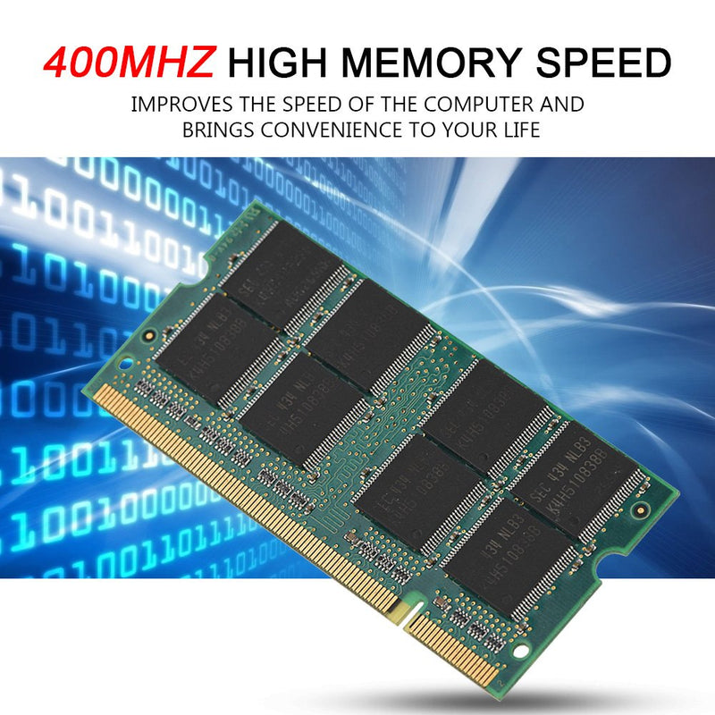  [AUSTRALIA] - Richer-R Memory Ram,200 Pin Mini DDR1 1GB 400MHz PC3200 Memory Ram Circuit Module Board Chip for Laptop